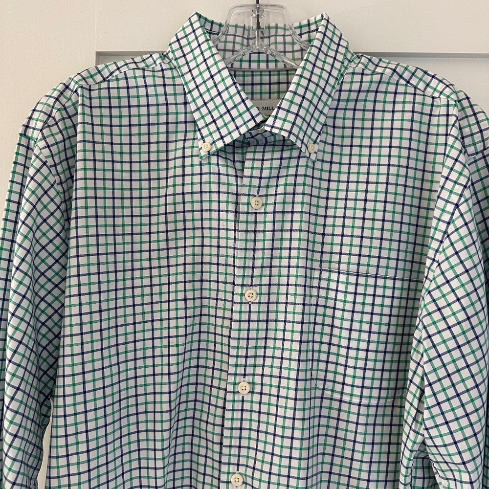 Peter Millar Crown Collection Cotton Button Down Sports Shirt